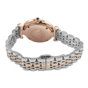 Emporio Armani Gianni T Bar Grey Dial Two Tone Steel Strap Watch For Women - AR1725