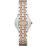 Emporio Armani Alpha Silver Dial Two Tone Steel Strap Watch for Women - AR1962