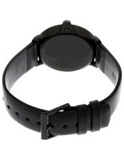 Calvin Klein High Noon Quartz Black Dial Black Leather Strap Watch for Men - K8M214CB