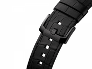 Tag Heuer Autavia Chronometer Flyback Chronograph Black Dial Black Leather Strap Watch for Men - CBE511C.FC8280