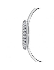 Swarovski Crystal Rose Black Dial Silver Steel Strap Watch for Women - 5484076