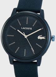 Lacoste 12.12 Move Blue Dial Blue Silicon Strap Watch for Men - 2011241