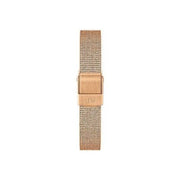 Daniel Wellington Pressed Melrose Emerald Green Rose Gold Mesh Strap Watch For Women - DW00100445