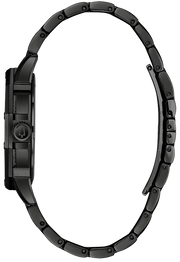 Bulova Crystal Collection Phantom Black Dial Black Steel Strap Watch for Men - 98A240