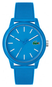 Lacoste 12.12 Blue Dial Blue Silicone Strap Watch for Men - 2011193