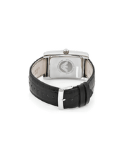 Emporio Armani Black Dial Black Leather Strap Watch For Men - AR0143