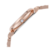 Emporio Armani T-Bar Gianni Crystal Pave Dial Rose Gold Steel Strap Watch For Women - AR11244