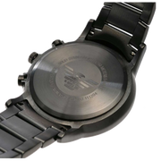 Emporio Armani Classic Chronograph Black Dial Black Steel Strap Watch For Men - AR2453