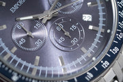 Emporio Armani Sportivo Chronograph Blue Dial Silver Steel Strap Watch For Men - AR6072