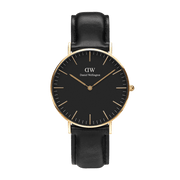 Daniel Wellington Classic Reading Black Dial Black Leather Strap Watch For Men - DW00100129