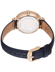 Fossil Jacqueline White Dial Blue Leather Strap Watch for Women - ES4291