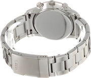 Fossil Goodwin Chronograph Black Dial Silver Steel Strap Watch for Men - FS5412