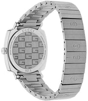Gucci Grip Quartz Silver Dial Silver Steel Strap Watch For Men - YA157501