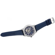 Emporio Armani Luigi Chronograph Blue Dial Blue Leather Strap Watch For Men - AR60011