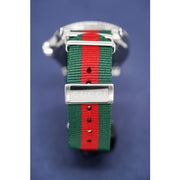 Gucci Dive White Dial Red & Green Nylon Strap Watch For Men - YA136207
