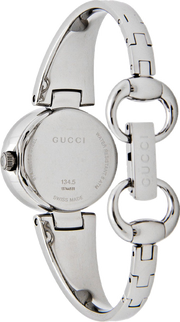 Gucci Guccissima Diamonds Mother of Pearl Dial Silver Steel Strap Watch For Women - YA134504