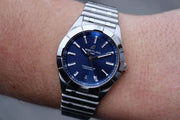 Breitling Chronomat 32 Blue Dial Silver Steel Strap Watch for Women - A77310101C1A1