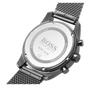 Hugo Boss Skymaster Chronograph Grey Dial Grey Mesh Bracelet Watch for Men - 1513837