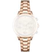 Hugo Boss Carnation Chronograph Gold Dial Gold Steel Strap Watch for Women - 1502592