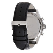 Hugo Boss Jet Chronograph White Dial Black Leather Strap Watch for Men - 1513282