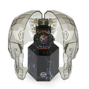 Philipp Plein The Skull Black Dial Black Silicone Strap Watch for Men - PWAAA0621