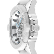 Philipp Plein The Skull White Dial White Silicone Strap Watch for Men - PWAAA1521