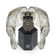 Philipp Plein Octagon Black Dial Black Silicone Strap Watch for Men - PWTBA0323