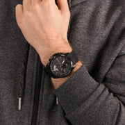 Tommy Hilfiger Decker Black Dial Black Rubber Strap Watch for Men - 1791352