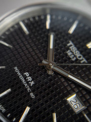 Tissot PRX Powermatic 80 Black Dial Black Leather Strap Watch for Men - T137.407.16.051.00