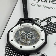 Swatch x AP Royal Pop Black Dial Black Leather Lanyard Watch for Men - Ocho Negro