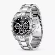 Hugo Boss Hero 2.0 Chronograph Black Dial Silver Steel Strap Watch for Men - 1514267