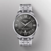 Tissot Chemin Des Tourelles Powermatic 80 Grey Dial Silver Steel Strap Watch for Men - T139.407.11.068.00