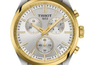 Tissot PR 100 Chronograph Silver Dial Two Tone Steel Strap Watch for Men - T150.417.22.031.00