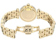 Tory Burch Classic T Black Dial Gold Steel Strap Watch for Women - TBW9010