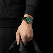 Tissot Tissot Seastar 1000 Quartz Green Dial Black Steel Strap Watch for Men - T120.410.33.091.00