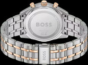 Hugo Boss Tourmaster Chronograph Blue Dial Two Tone Steel Strap Watch for Men - 1514288