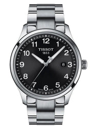 Tissot T-Sport Gent XL Black Dial Silver Steel Strap Watch for Men - T116.410.11.057.00