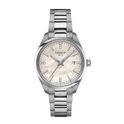 Tissot PR 100 Diamonds Mother of Pearl Dial Silver Steel Strap Watch for Women - T150.210.11.116.00