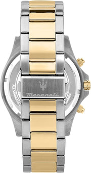 Maserati SFIDA Limited Edition Chronograph Blue Dial Two Tone Steel Strap Watch for Men - R8873640017