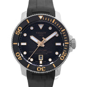 Tissot Seastar 2000 Professional Powermatic 80 Black Dial Black Rubber Strap Watch for Men - T120.607.17.441.01