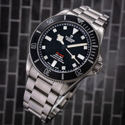 Tudor Pelagos Black Dial Grey Steel Strap Watch for Men - M25407N-0001