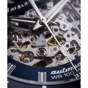 Maserati SFIDA Skeleton Automatic Blue Dial Silver Steel Strap Watch for Men - R8823140011