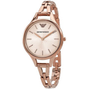 Emporio Armani Aurora Rose Gold Dial Rose Gold Steel Strap Watch for Women - AR11055