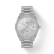 Tissot PRC 100 Solar Quartz Silver Dial Silver Steel Strap Watch for Men - T151.422.11.031.00