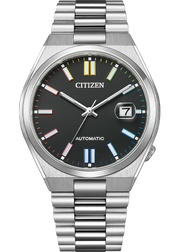 Citizen Tsuyosa Automatic Black Dial Silver Steel Strap Watch for Men - NJ0151-53E