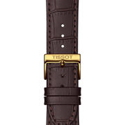 Tissot Classic Dream Ivory Dial Brown Leather Strap Watch for Men - T129.410.36.261.00