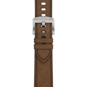 Tissot PRC 100 Solar Quartz Silver Dial Brown Leather Strap Watch for Men - T151.422.16.031.00