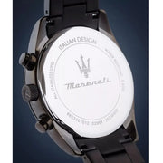 Maserati Attrazione Chronograph Blue Dial Grey Steel Strap Watch for Men - R8853151012