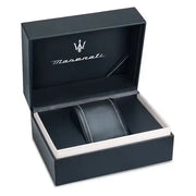 Maserati Competizione Black Dial Two Tone Steel Strap Watch for Men - R8853100042