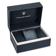 Maserati Successo Chronograph Blue Dial Silver Steel Strap Watch for Men - R8873621037